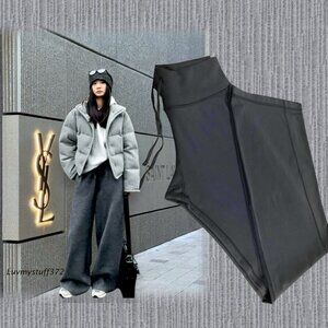 Lululemon Wide Leg Pants in Coal Gray